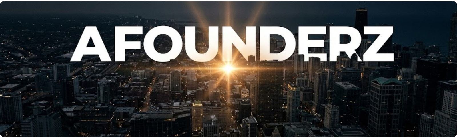 WA FILM™ banner with bold AFOUNDERZ text and cinematic sunrise over city
