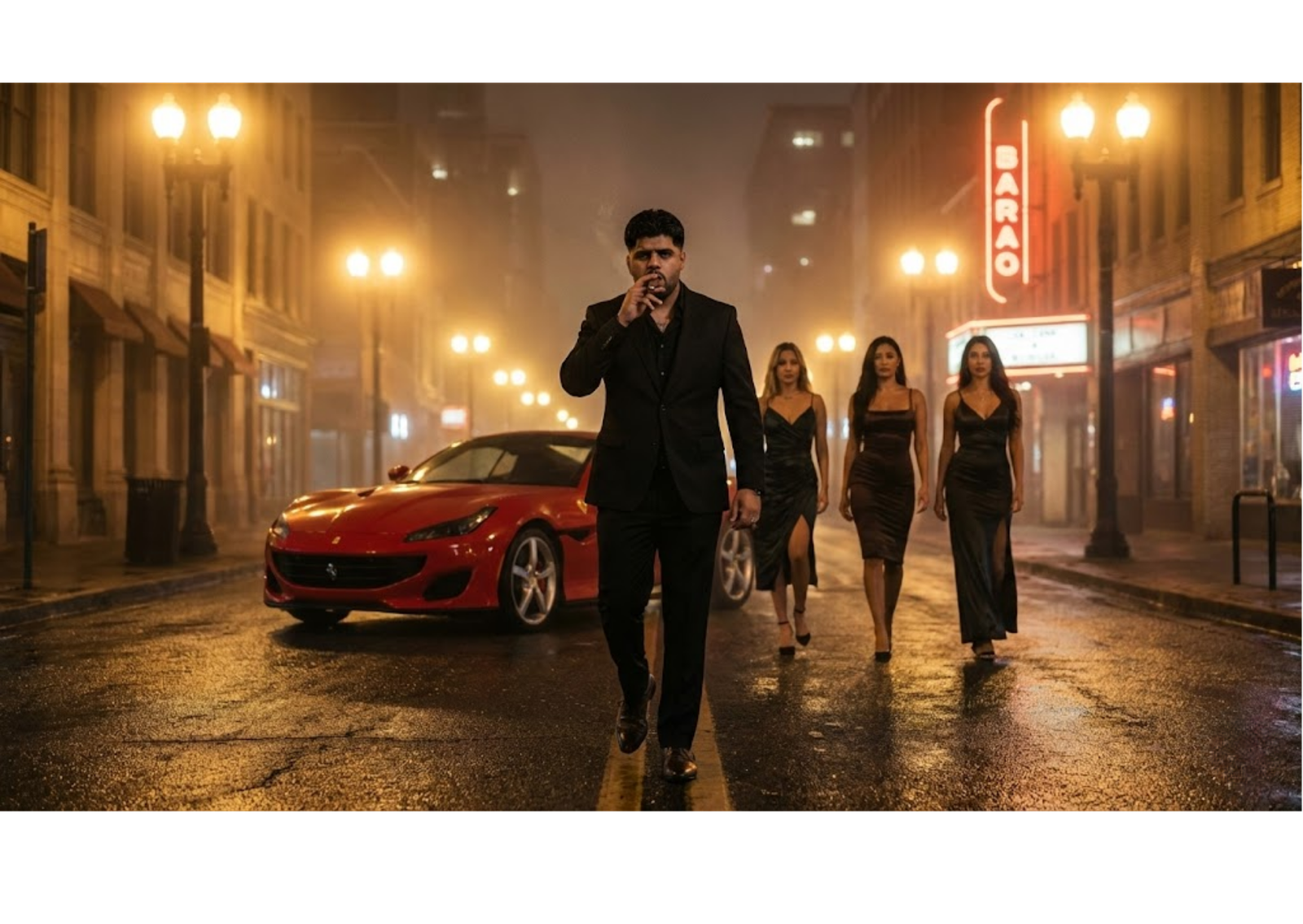 Man in red suit with cigar